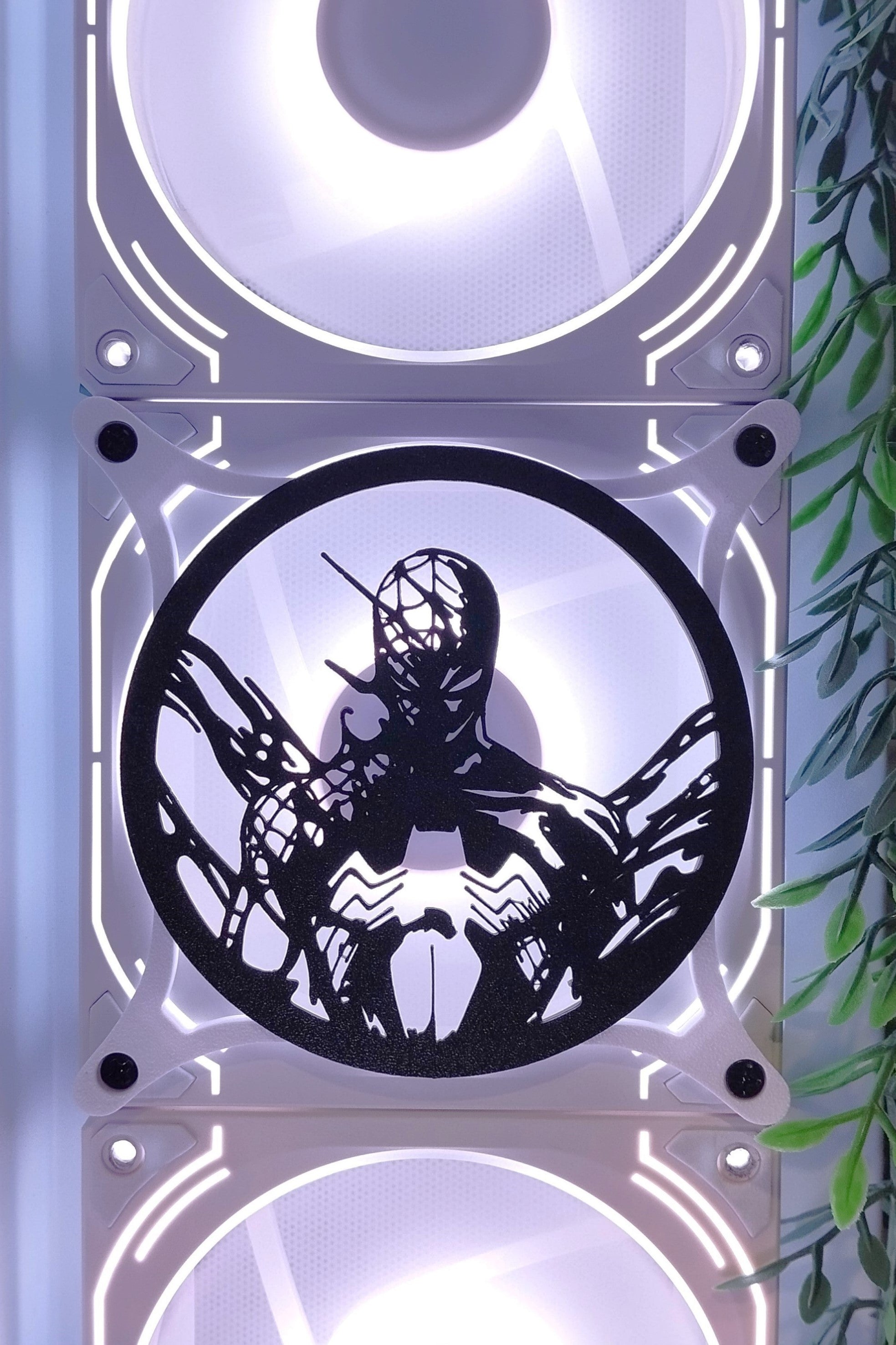 Spiderman, Venom, Spider-Gwen, Spider Web 120mm Fan Kapağı – Oyuncu Pc Masaüstü Bilgisayar Kasa Aksesuarı - Gaming Pc
