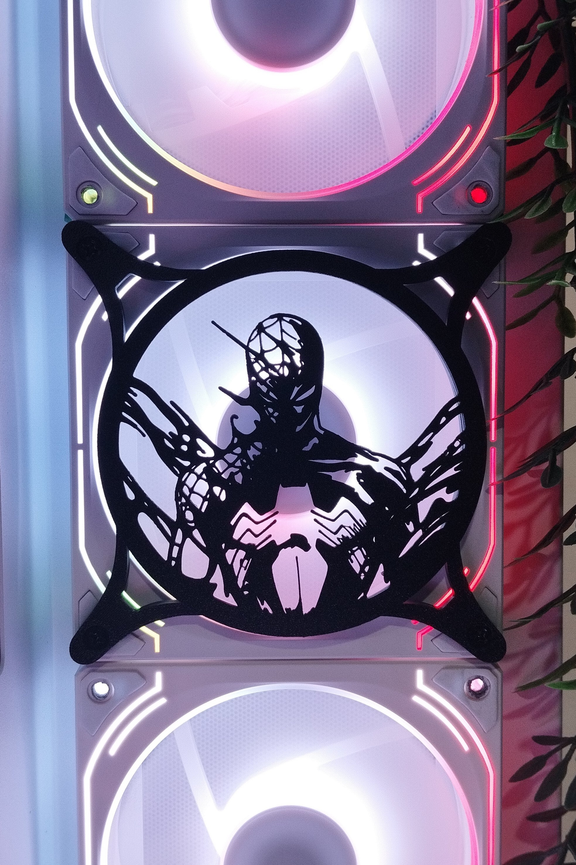 Spiderman, Venom, Spider-Gwen, Spider Web 120mm Fan Kapağı – Oyuncu Pc Masaüstü Bilgisayar Kasa Aksesuarı - Gaming Pc