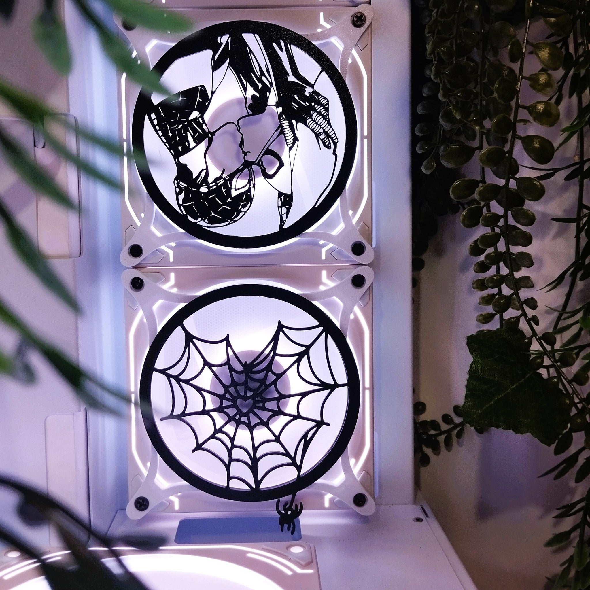 Spiderman, Venom, Spider-Gwen, Spider Web 120mm Fan Kapağı – Oyuncu Pc Masaüstü Bilgisayar Kasa Aksesuarı - Gaming Pc