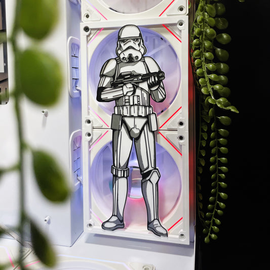 Stormtrooper Fan Kapağı 240, 120mm – Oyuncu Pc Masaüstü Bilgisayar Kasa Aksesuarı - Gaming Pc