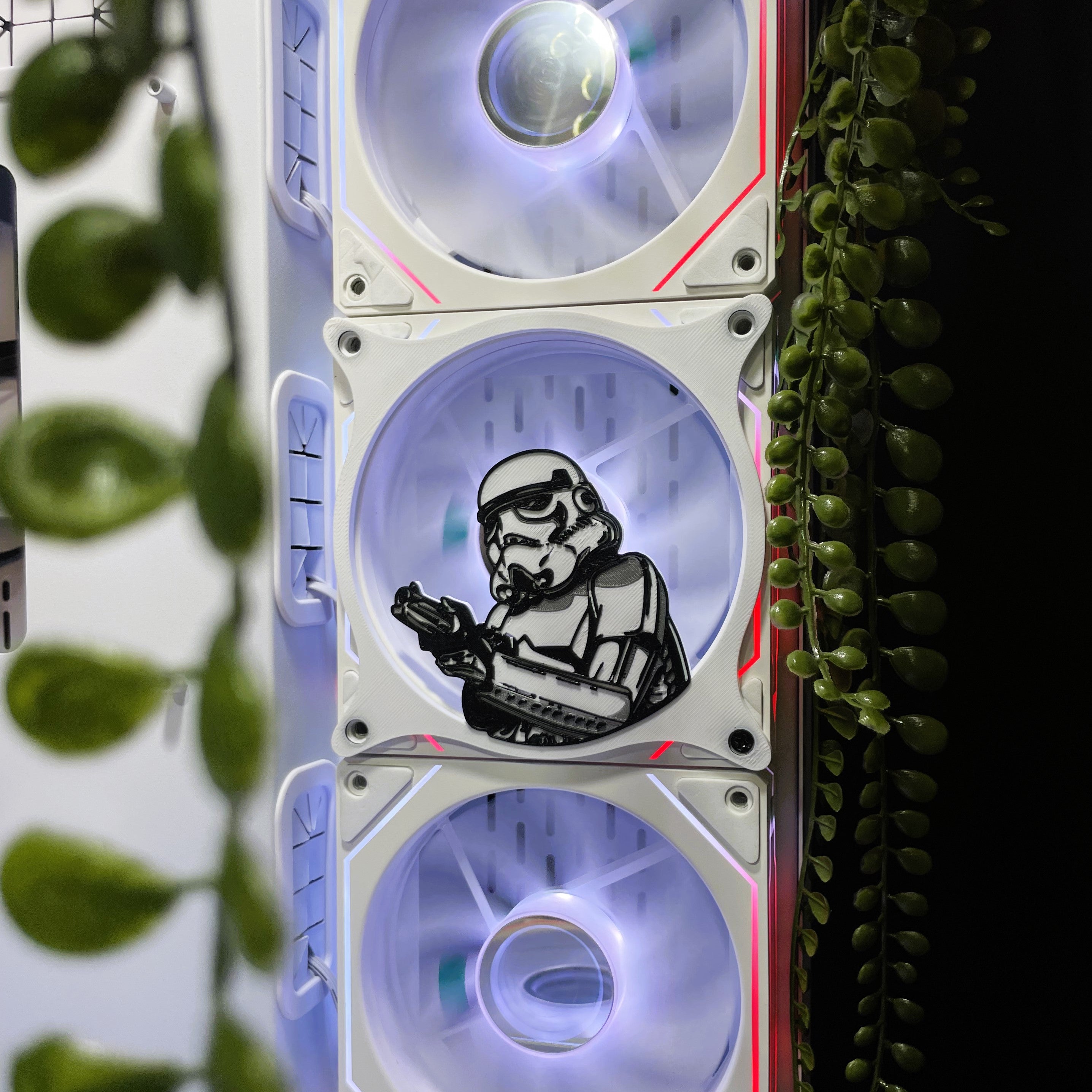Stormtrooper Fan Kapağı 240, 120mm – Oyuncu Pc Masaüstü Bilgisayar Kasa Aksesuarı - Gaming Pc