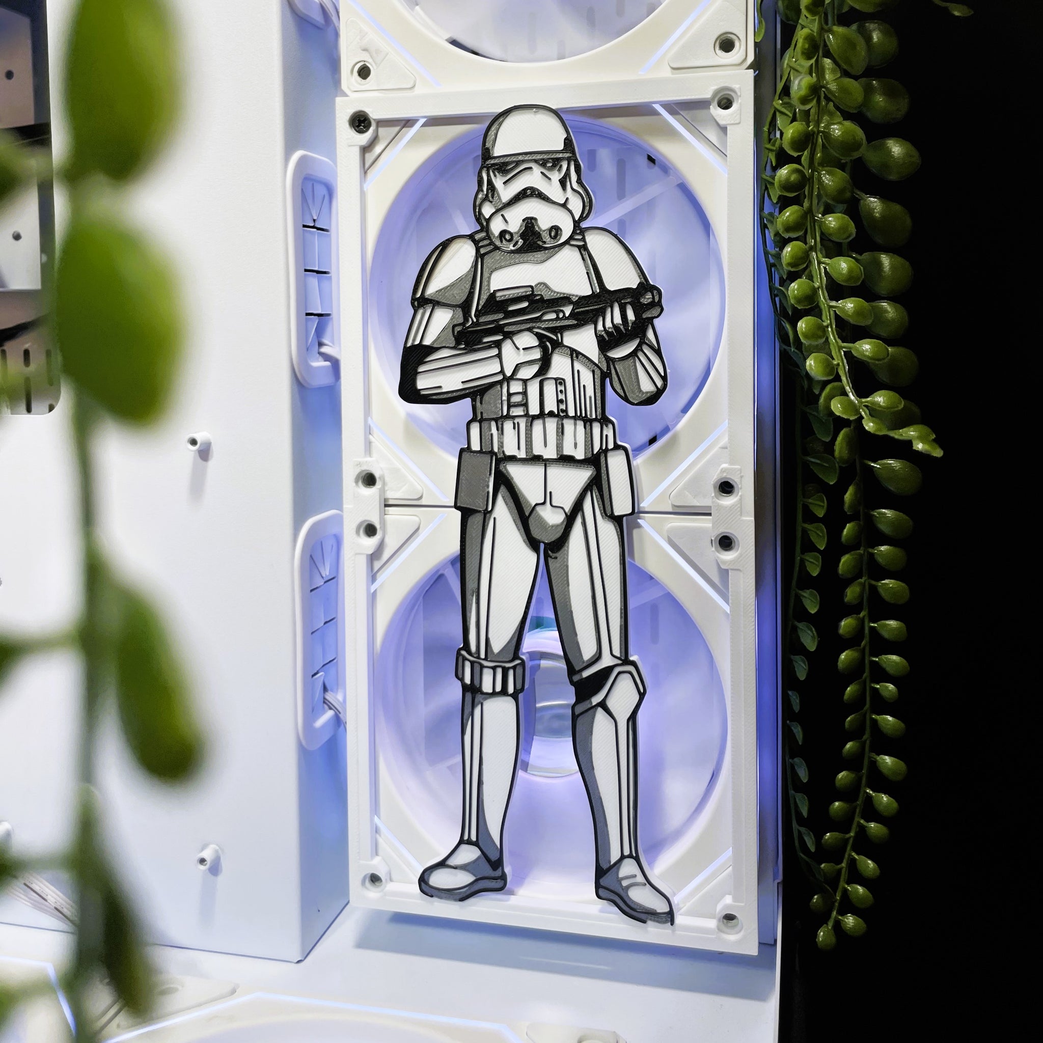Stormtrooper Fan Kapağı 240, 120mm – Oyuncu Pc Masaüstü Bilgisayar Kasa Aksesuarı - Gaming Pc