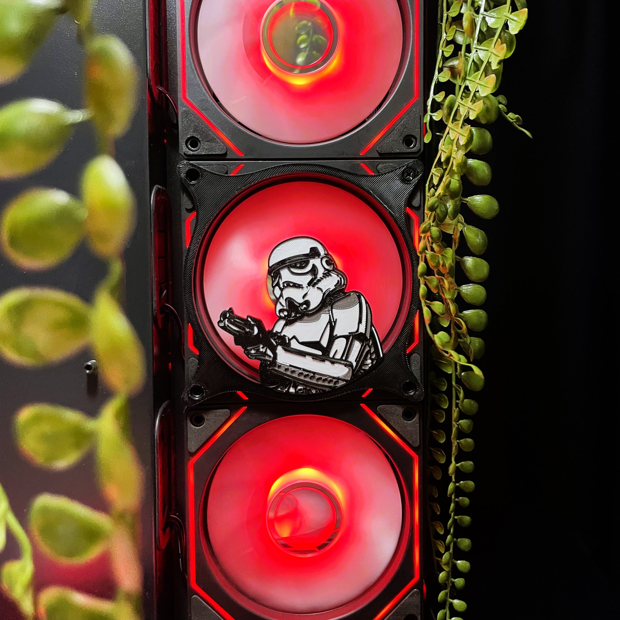Stormtrooper Fan Kapağı 240, 120mm – Oyuncu Pc Masaüstü Bilgisayar Kasa Aksesuarı - Gaming Pc