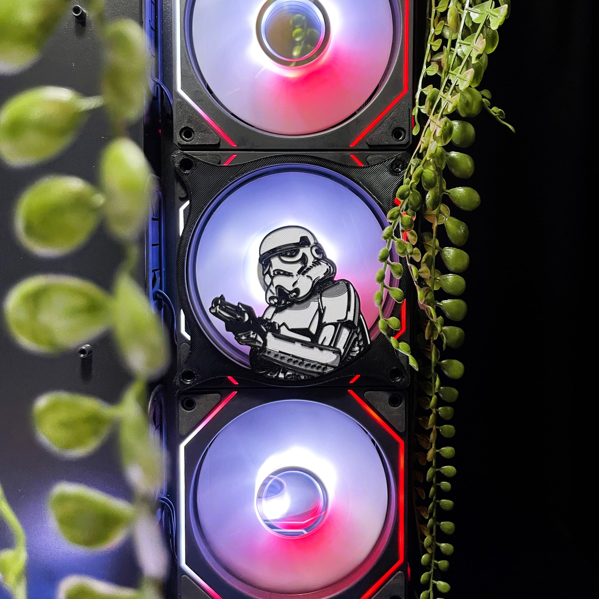 Stormtrooper Fan Kapağı 240, 120mm – Oyuncu Pc Masaüstü Bilgisayar Kasa Aksesuarı - Gaming Pc