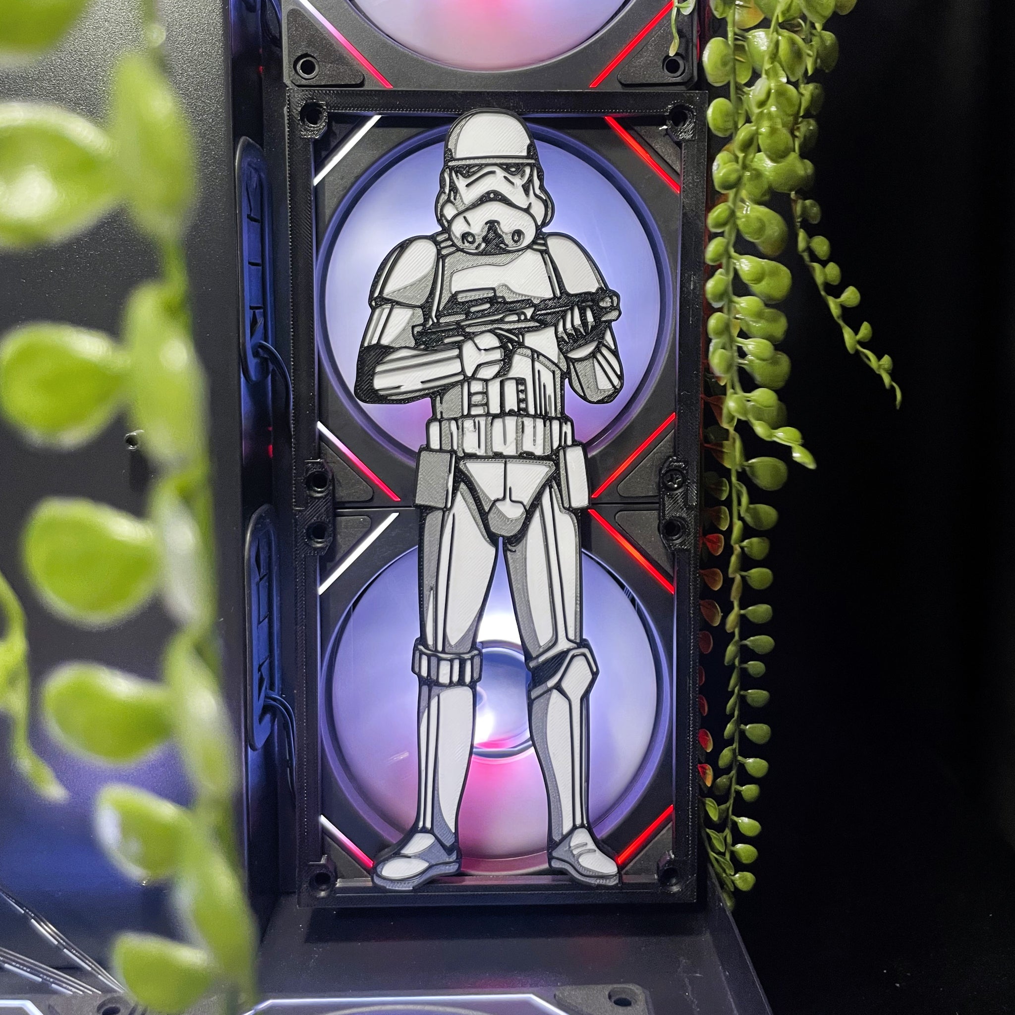 Stormtrooper Fan Kapağı 240, 120mm – Oyuncu Pc Masaüstü Bilgisayar Kasa Aksesuarı - Gaming Pc