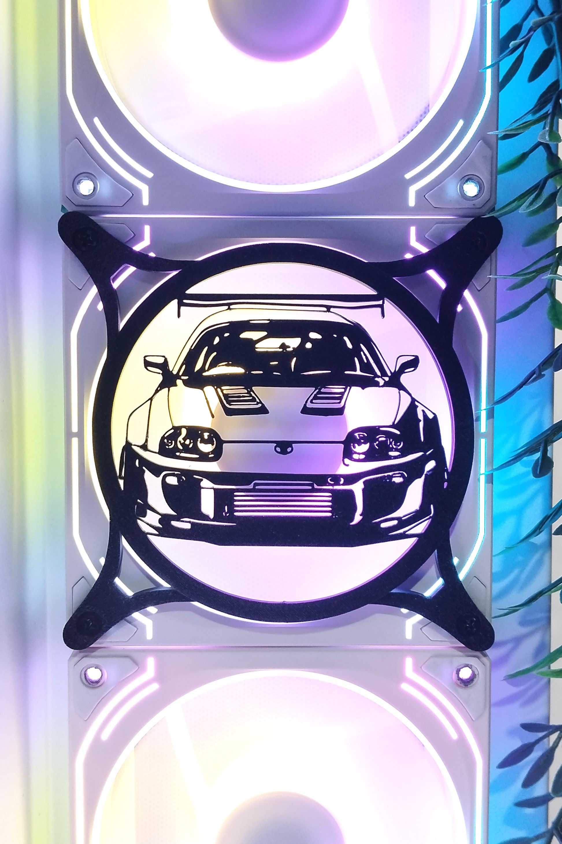 Supra, Gtr R34,  Fan Kapağı 120 mm – Oyuncu Pc Masaüstü Bilgisayar Kasa Aksesuarı - Gaming Pc