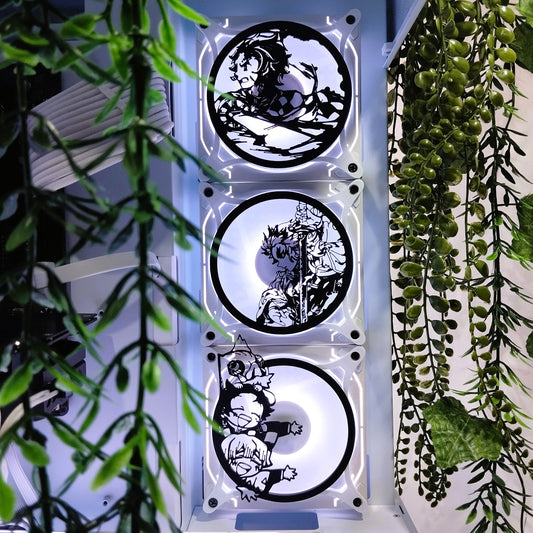 Demon Slayer 120mm Fan Kapağı – Oyuncu Pc Masaüstü Bilgisayar Kasa Aksesuarı - Gaming Pc