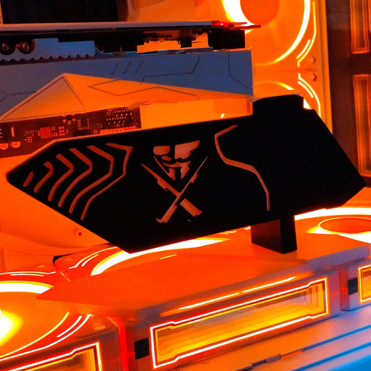 V for Vendetta Ayarlanabilir Ekran Kartı Tutucu | Gpu Holder |Ekran Kartı Destek Aparatı