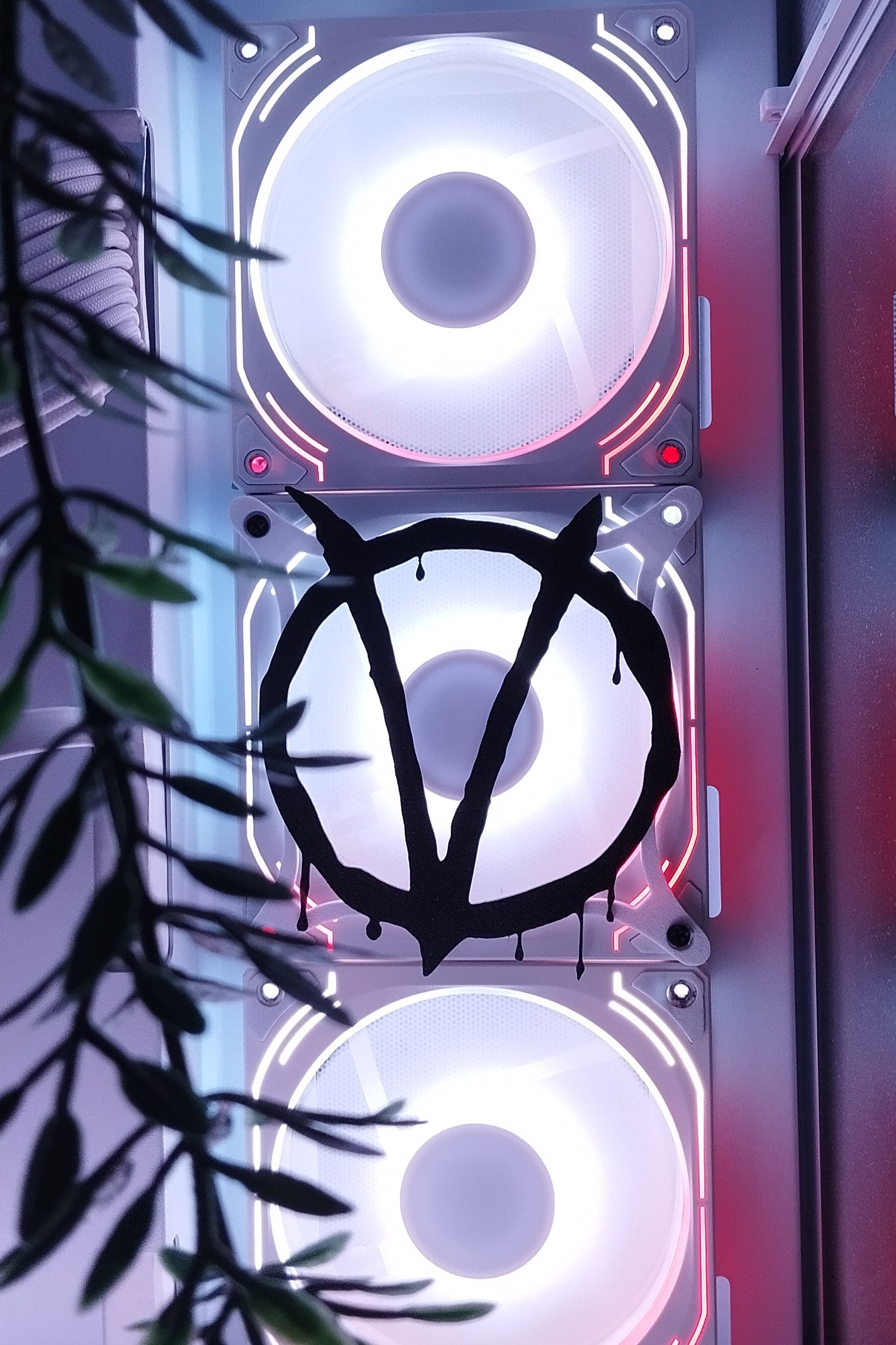 V for Vendetta 240, 120mm Fan Kapağı – Oyuncu Pc Masaüstü Bilgisayar Kasa Aksesuarı - Gaming Pc