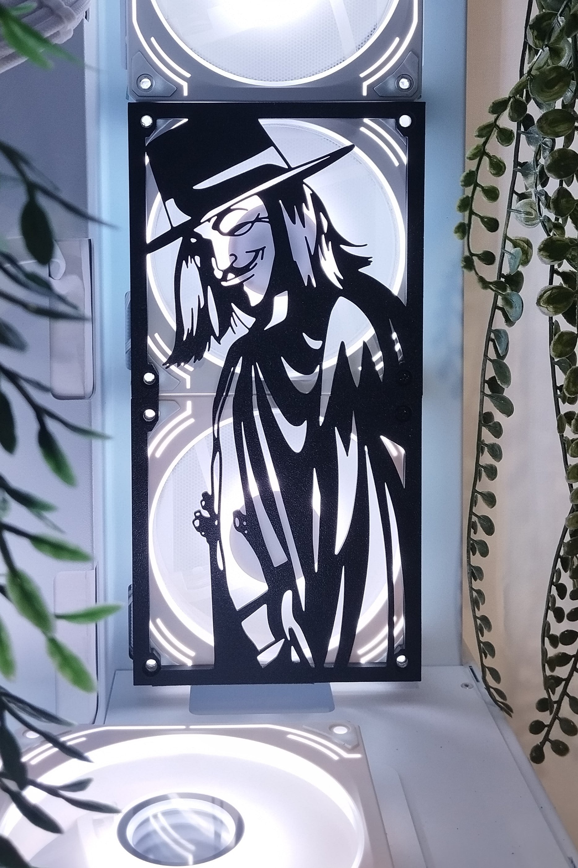 V for Vendetta 240, 120mm Fan Kapağı – Oyuncu Pc Masaüstü Bilgisayar Kasa Aksesuarı - Gaming Pc